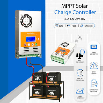 40A MPPT 太阳能充电控制器带WiFi