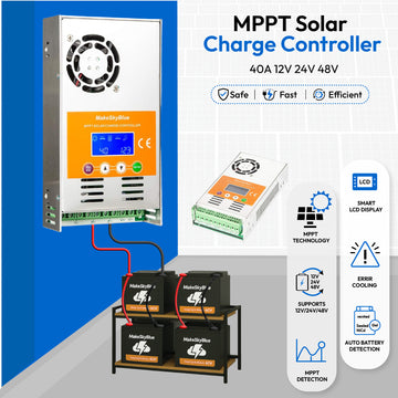 40A MPPT โซลาร์ชาร์จคอนโทรลเลอร์