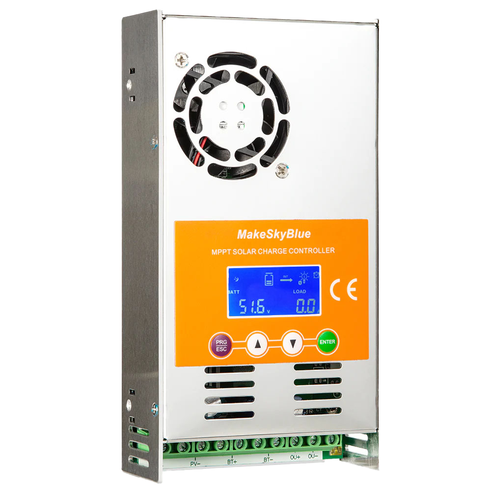 60A 48V MPPT Solar Charge Controller for 48V Li-NMC and LifePO4 Lithium battery V125 PV Start ON&BMS Activation