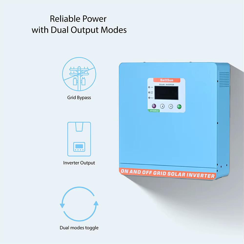 8KW Pure Sine Wave MPPT Solar Inverter, 48V DC to 220V AC, Off&On Grid Tie Inverter, No battery inverter, High PV inverter