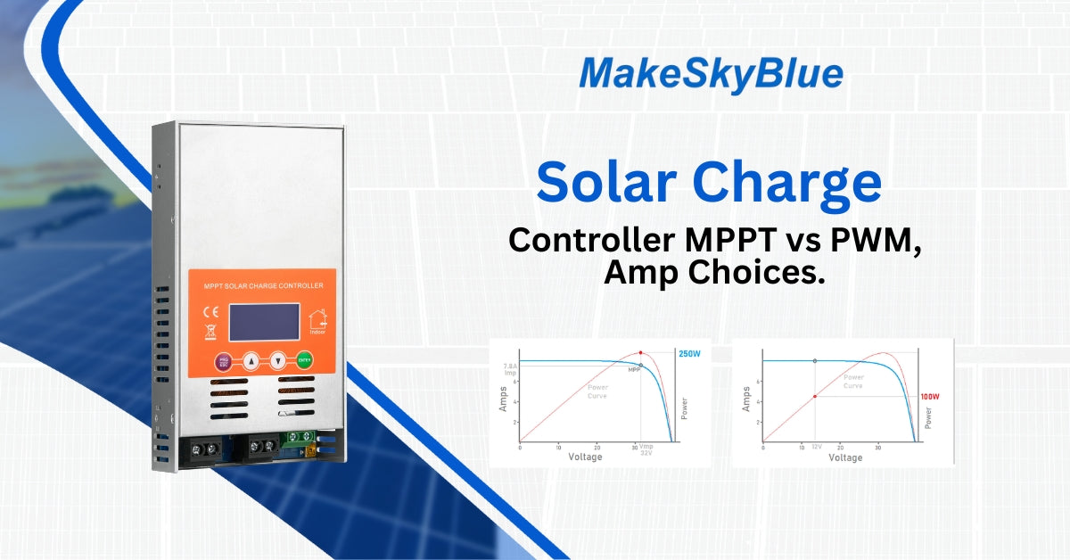 Solar Charge Controller MPPT: MPPT vs PWM, Amp Choices.