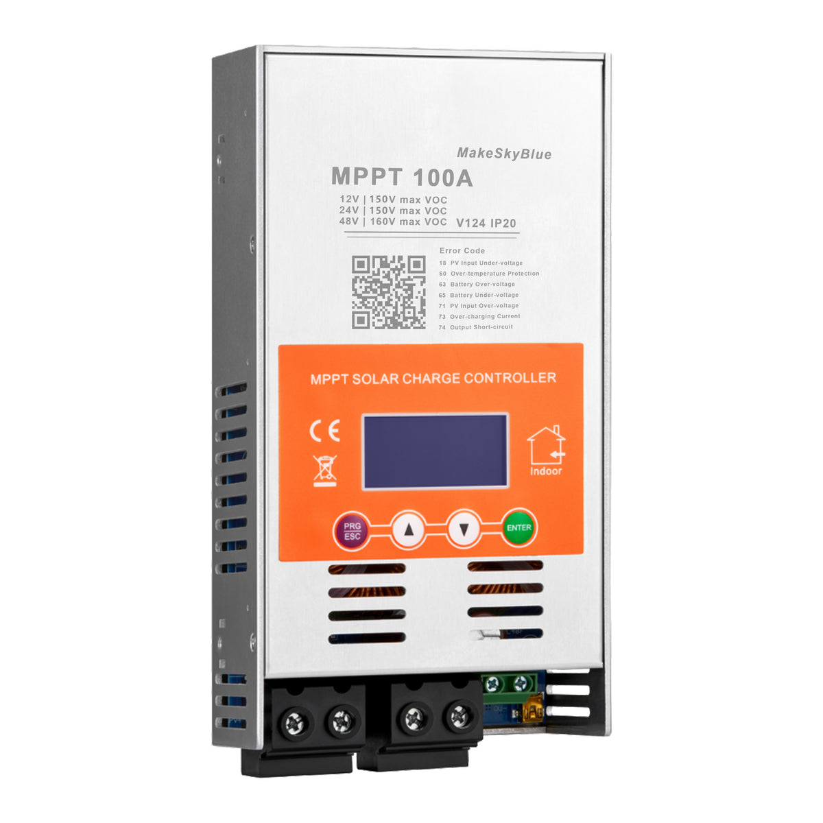 Newest 100A 12V 24V 48V MPPT Solar Charge Controller V124