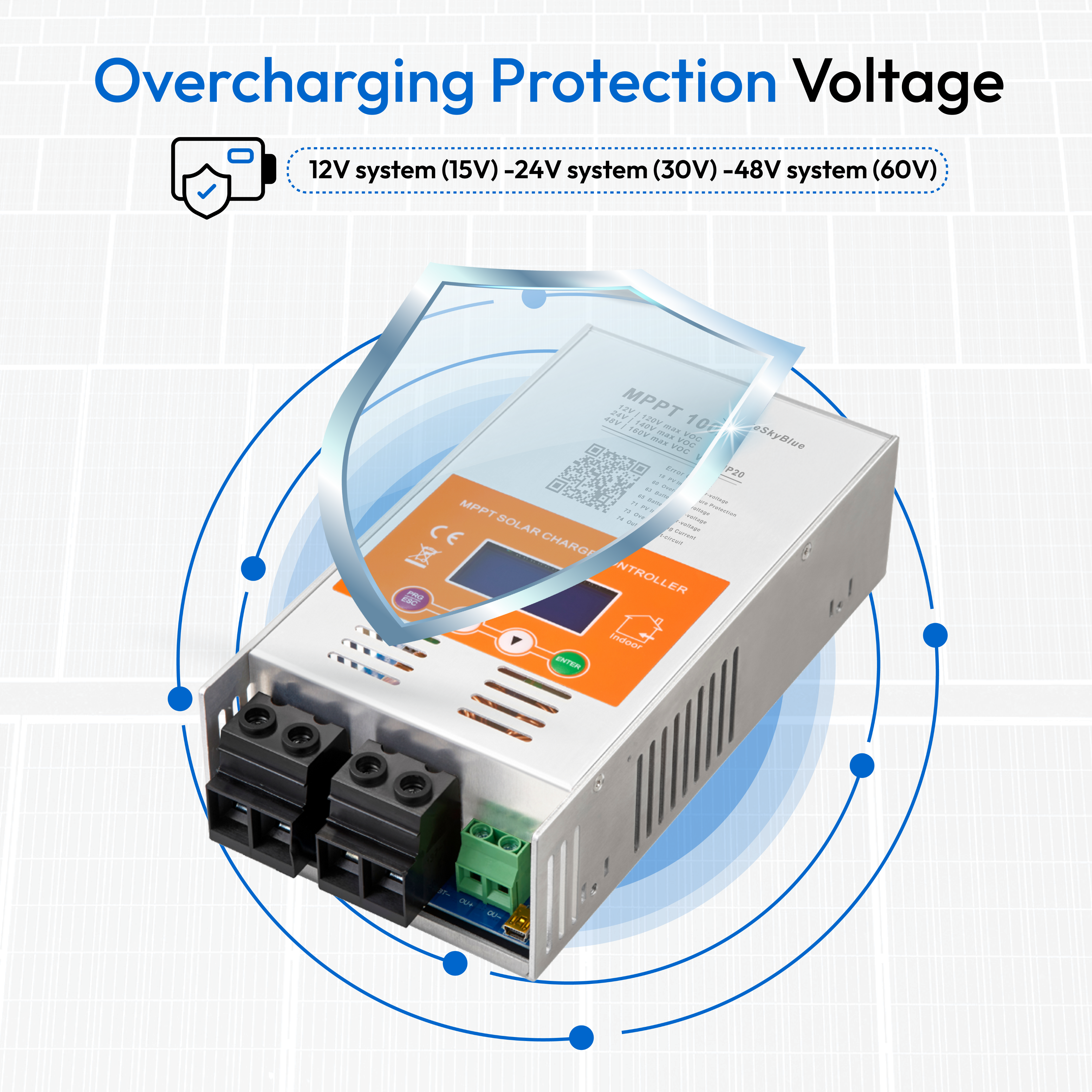 Newest 100A 12V 24V 48V MPPT Solar Charge Controller
