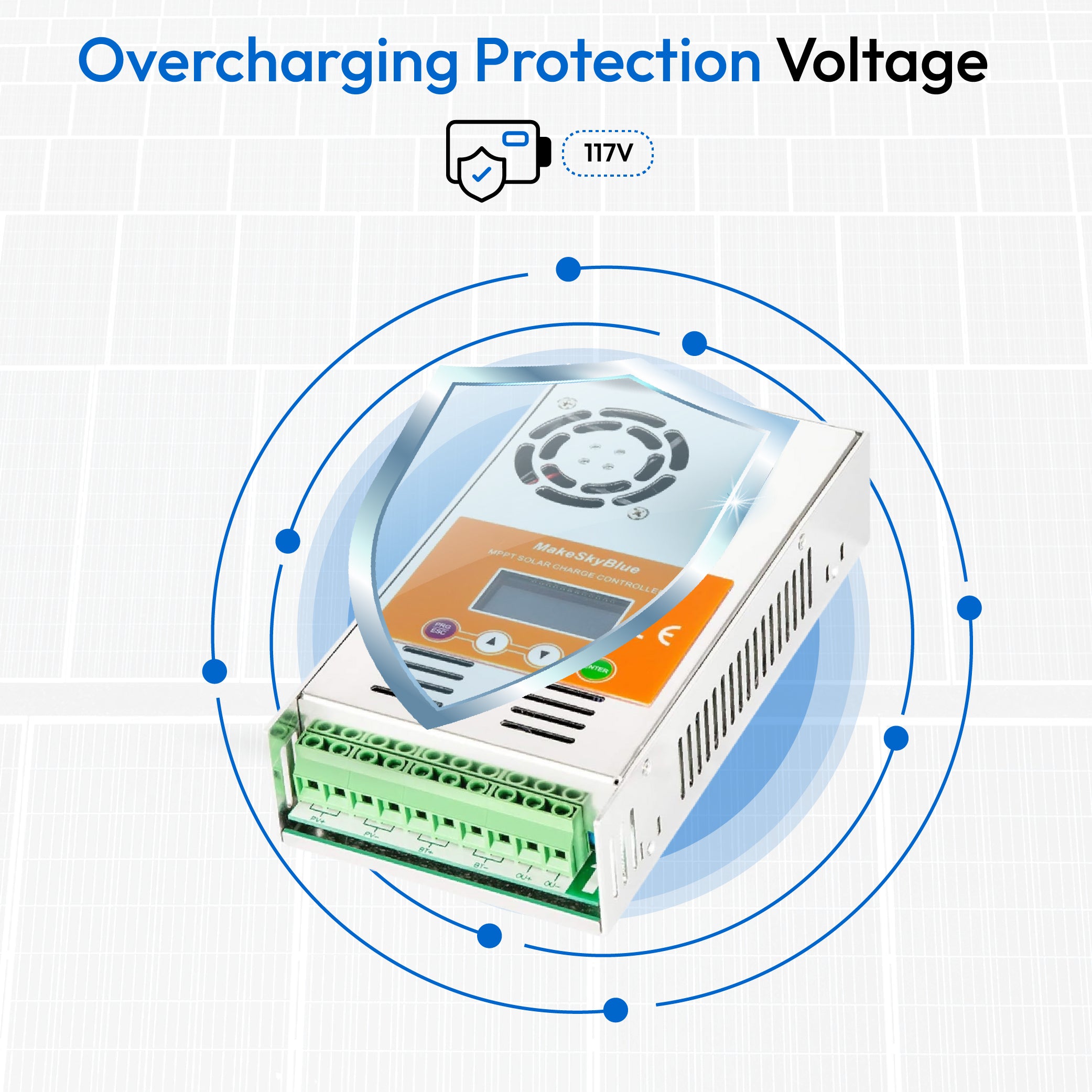 96V 30A MPPT Solar Charge Controller for 3000W PV Solar Panels