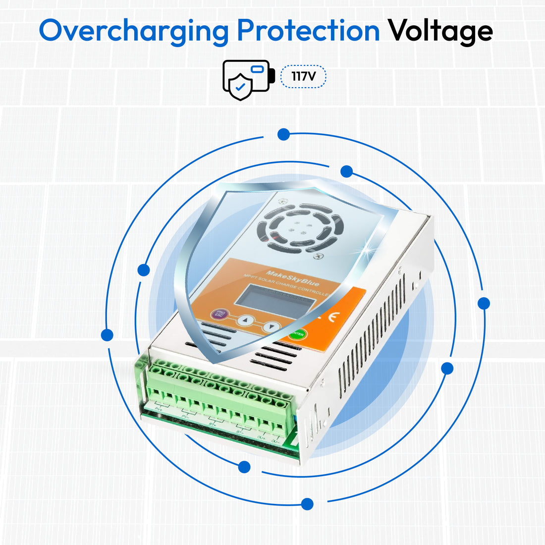 96V 45A MPPT Solar Charge Controller for 4500W PV Solar Panels