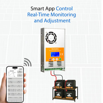 Newest 60A 12V 24V 48V MPPT Solar Charge Controller V123 w/Cloud service for Lead-acid battery