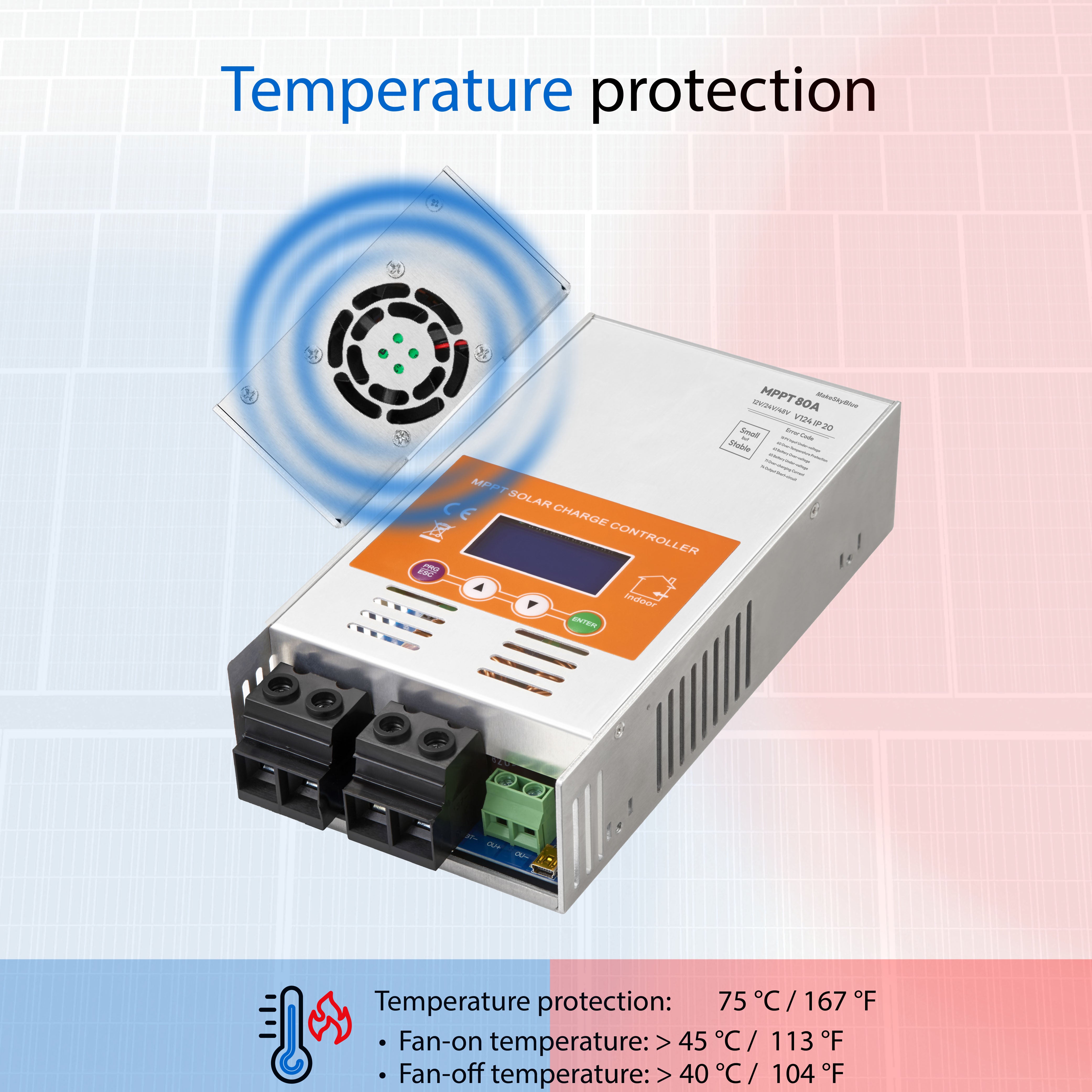 Newest 100A 12V 24V 48V MPPT Solar Charge Controller