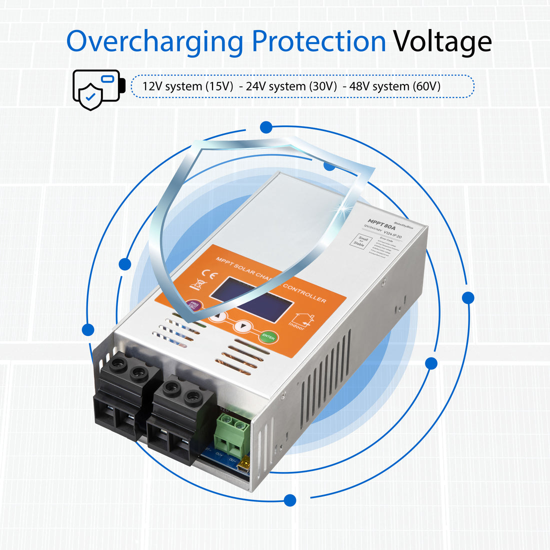 Newest 100A 12V 24V 48V MPPT Solar Charge Controller