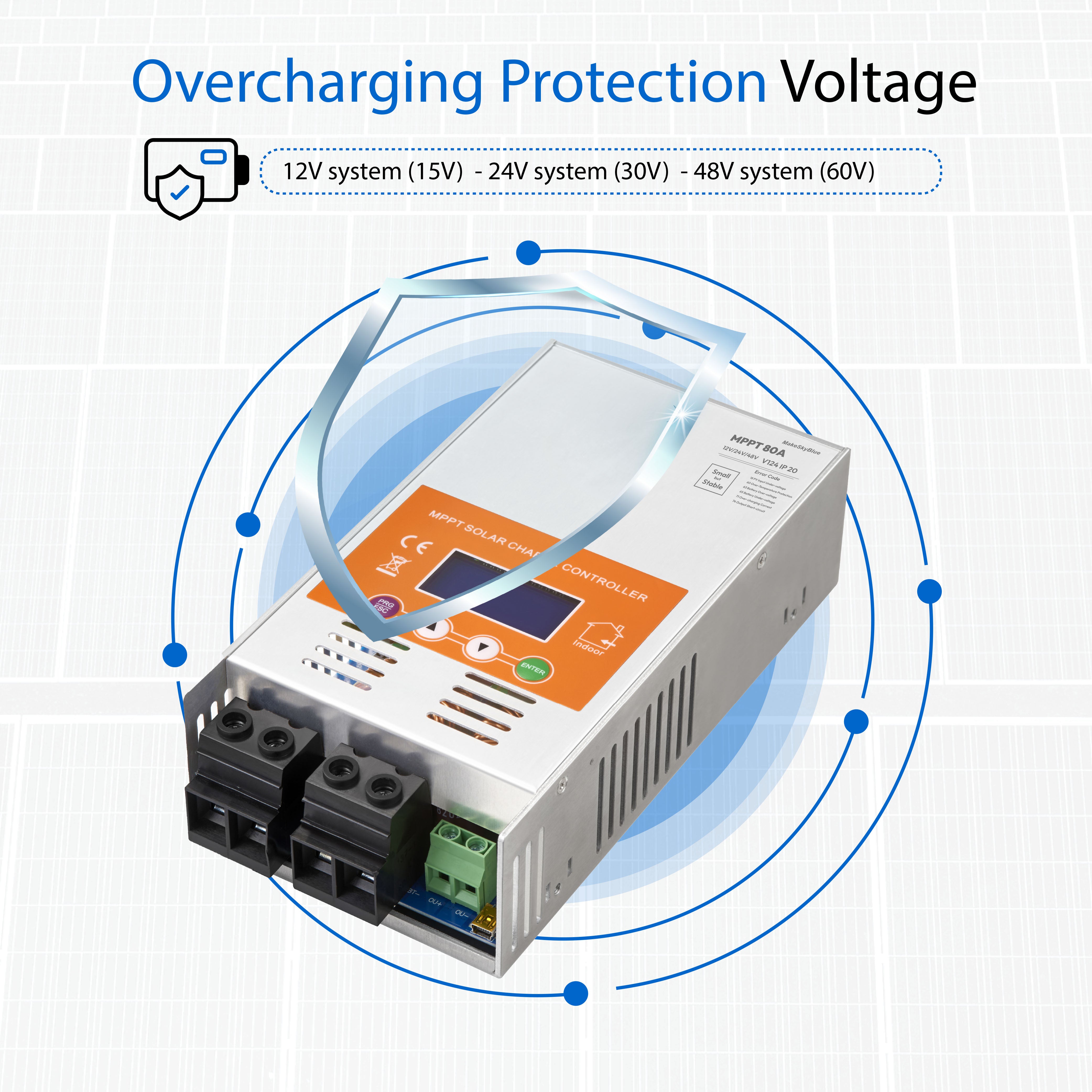Newest 100A 12V 24V 48V MPPT Solar Charge Controller